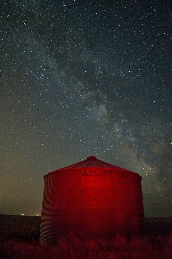 Silo with Milky Way